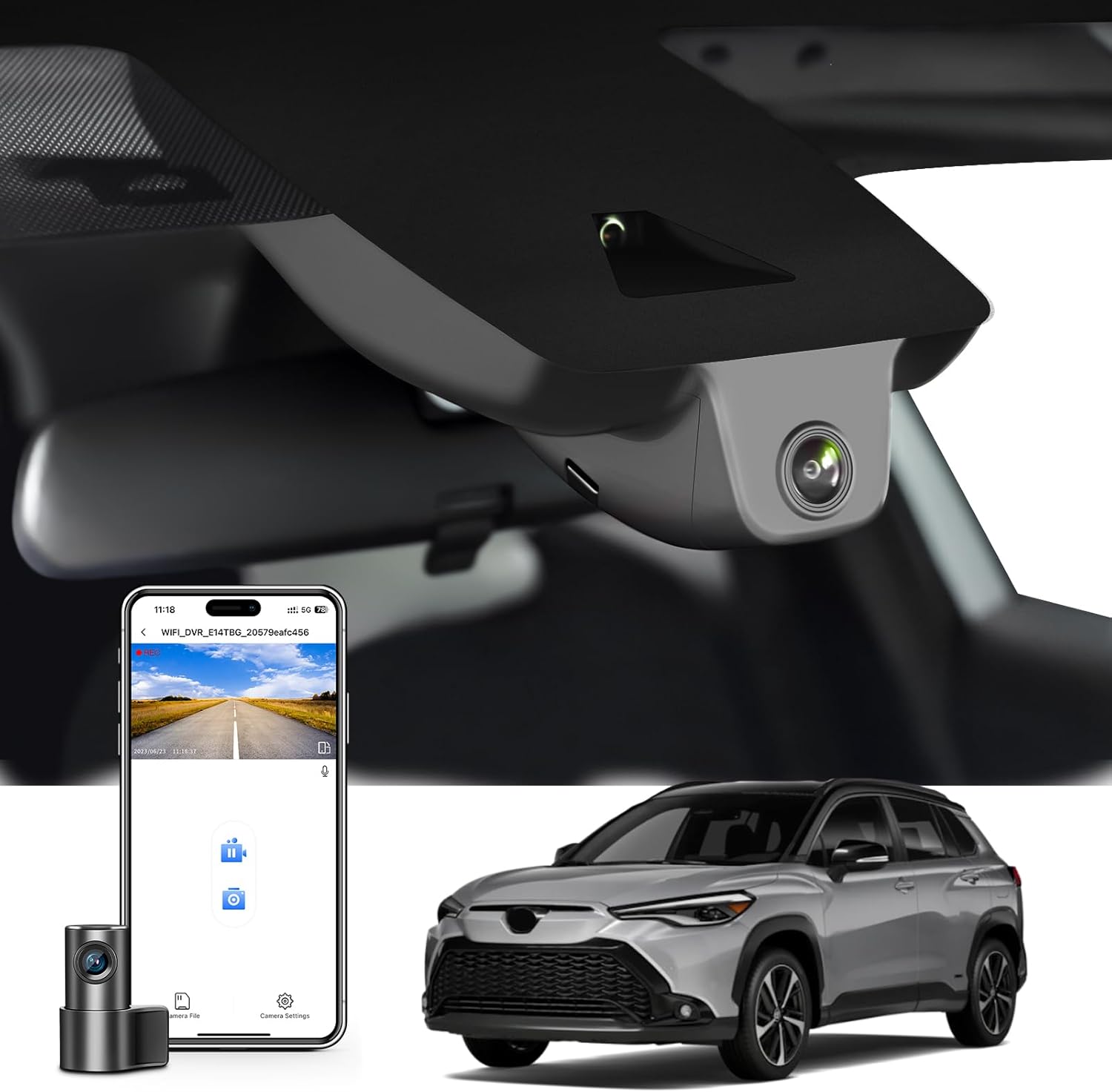 Amazon.com: mangoal Front 4K & Rear 1080P Dash Cam Custom fit for ...