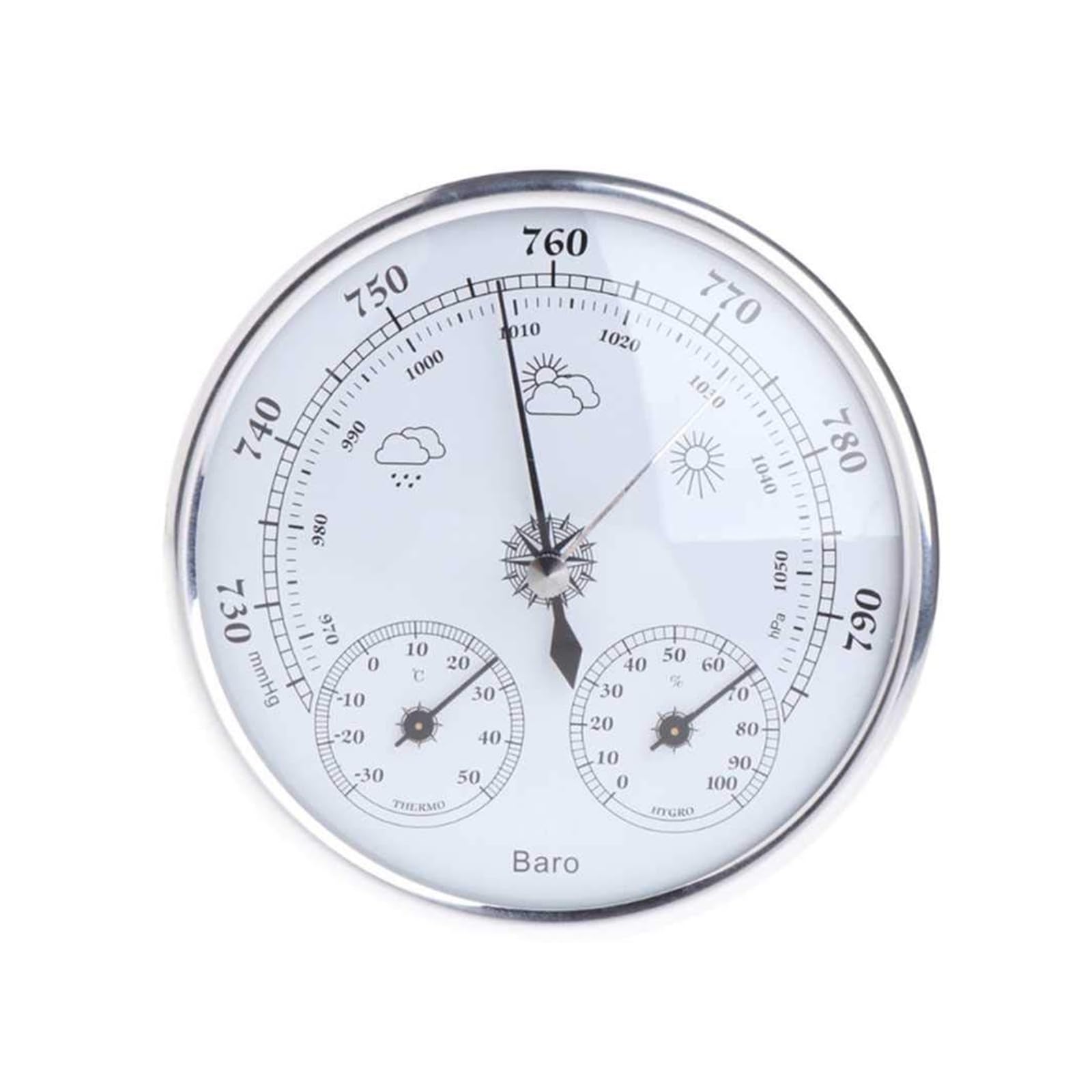 Barometro 3 in 1, Barometri per la casa, Stazione meteorologica domestica Barometro Termometro Igrometro Appeso a parete