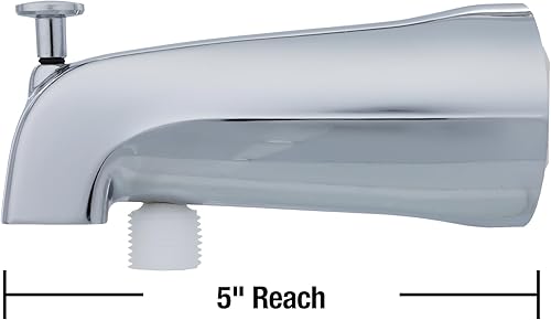 Miniatura 5 de DANCO Desviador en cromo 89266 - Boquilla universal para bañera con accesorio de ducha de mano paquete de 1