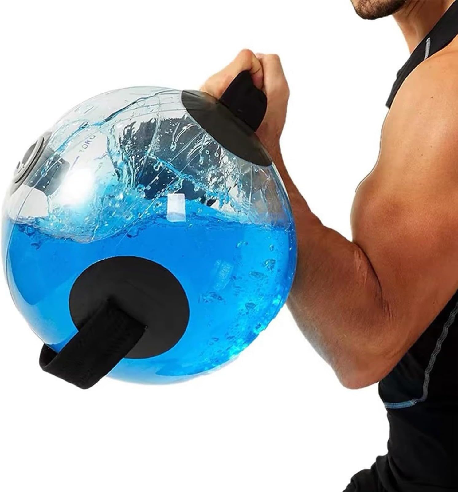 Sac à eau d'haltérophilie avec pompe à pied - Convient pour la musculation en intérieur - Pour haltérophilie, sac à eau, équilibre, force, haltérophilie, protection contre les chutes