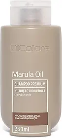 Shampoo Premium Nutrição E Limpeza Suave Marula Oil DiColore 250ml | Indicado para cabelos opacos, ressecados e quebradiços