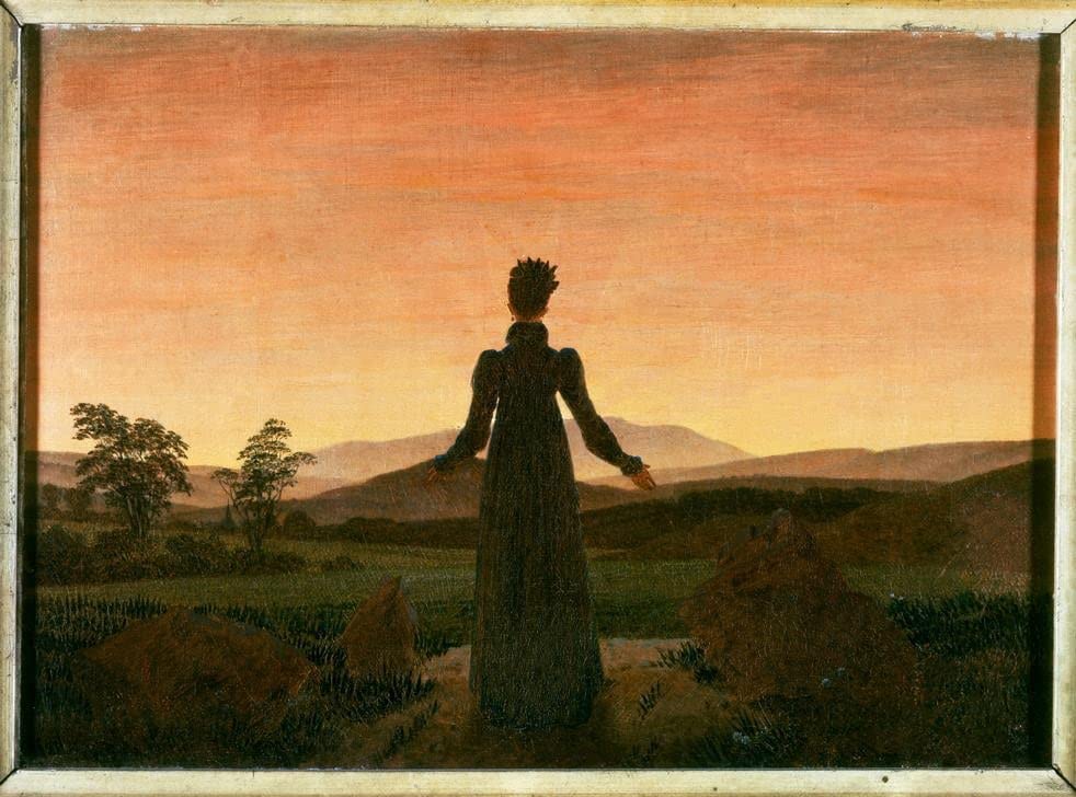 Poster sur toile Caspar David Friedrich décoration murale chambre coucher format 50x70