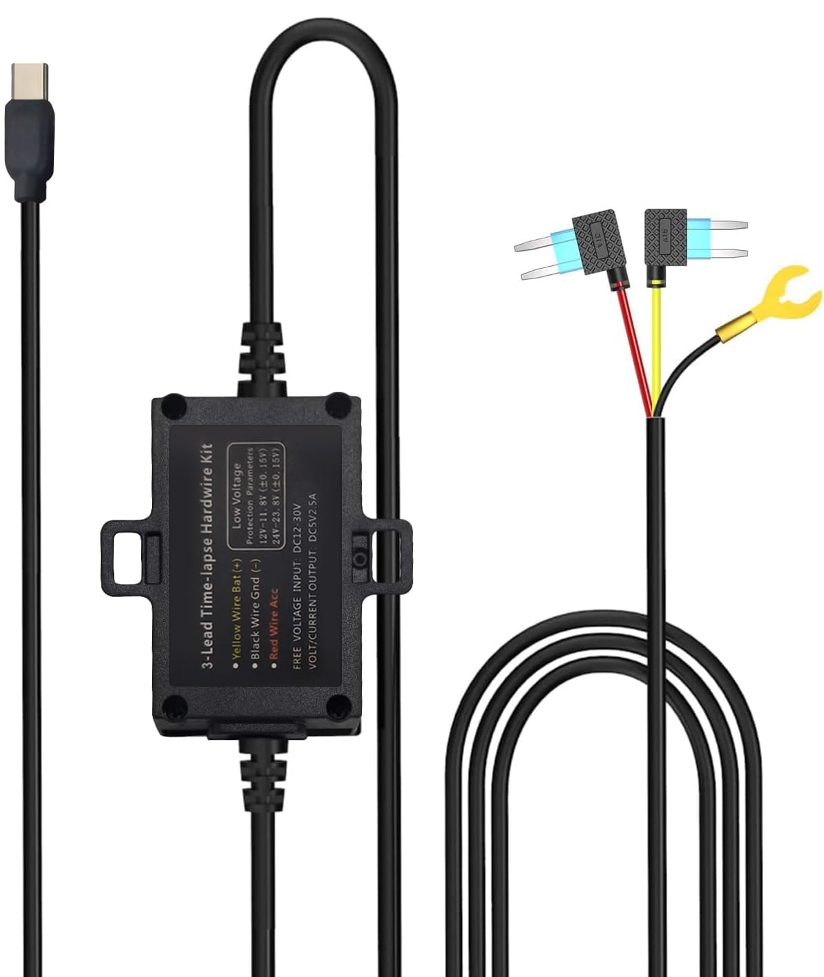 AKY-V360ST本体　駐車監視用 常時電源ケーブル 駐車監視用 常時電源ケーブル AKY-NV-360 & AKY-V360ST
