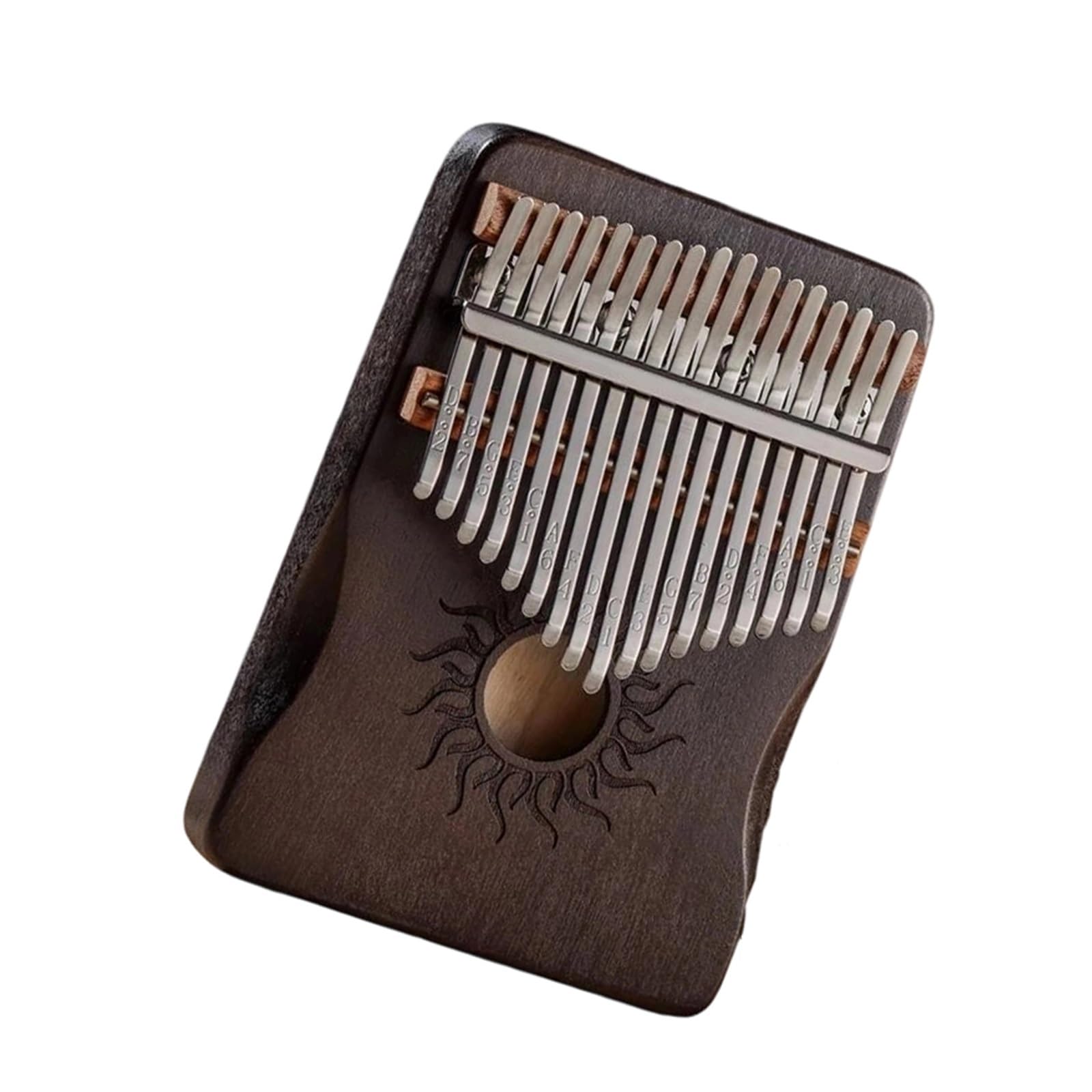 Kalimba De 17 O 21 Teclas Hecha De Madera De Arce Portátil Adecuado Para Principiantes Y Un Regalo Para Adultos(Black 17 key)