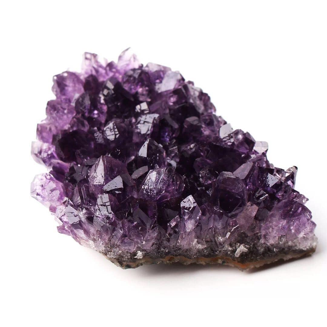 Cristal Natural Áspero Tamaño pequeño Natural Amatista púrpura Cuarzo Piedra Racimo Geoda 150G-200G for Decorativo 1pc Adecuado for decoración de Muebles decoración de la habitación