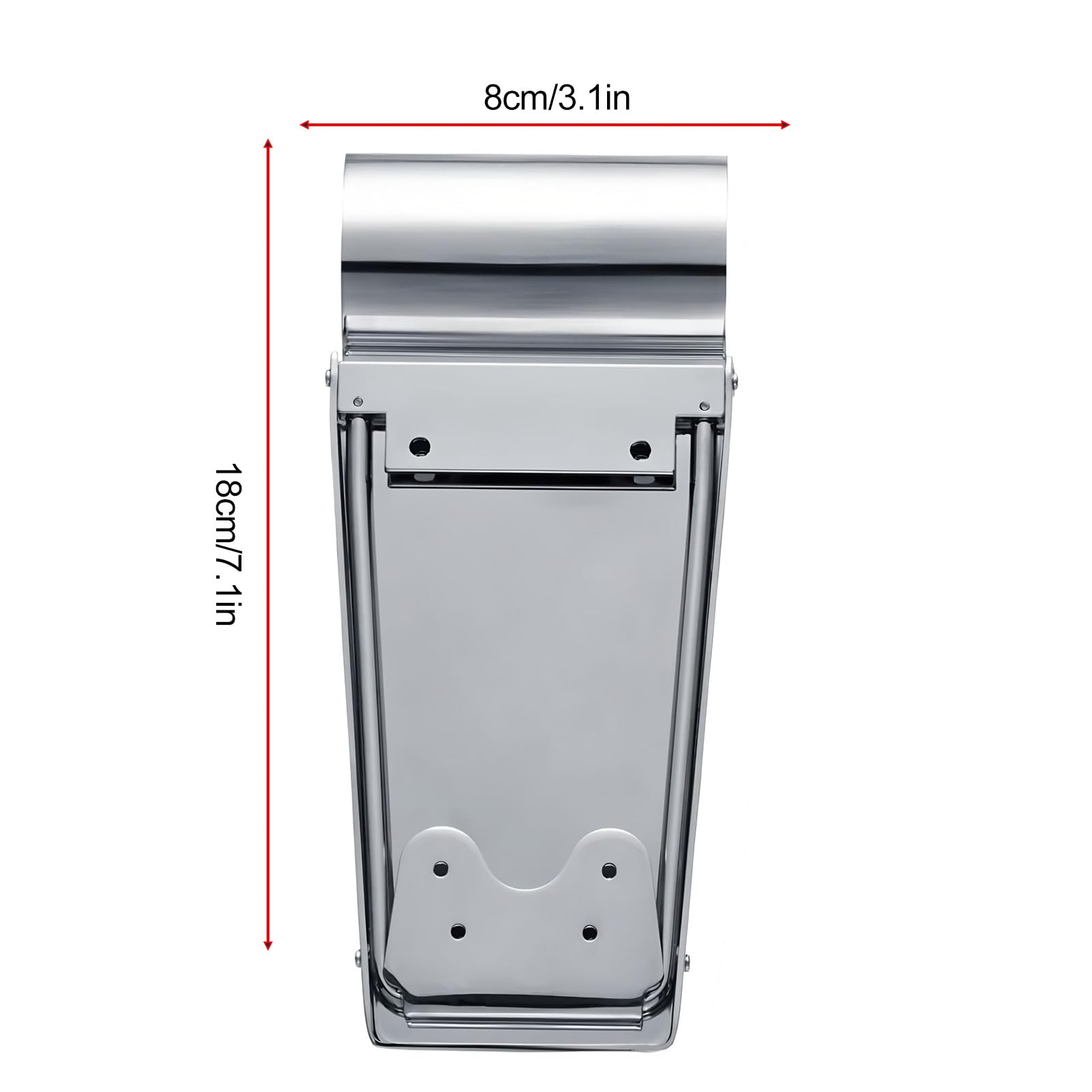 Ponte Vibrato per Chitarra Elettrica, Cordiera in Ottone con Braccio Tremolo, 2 Opzioni di Dimensione per Chitarra Elettrica ES SG Flying V (SILVER)