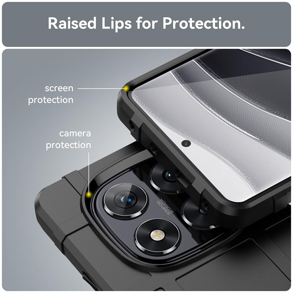 SEAHAI Coque pour Xiaomi Redmi Note 14 Pro 5G / POCO X7 5G, Élégant