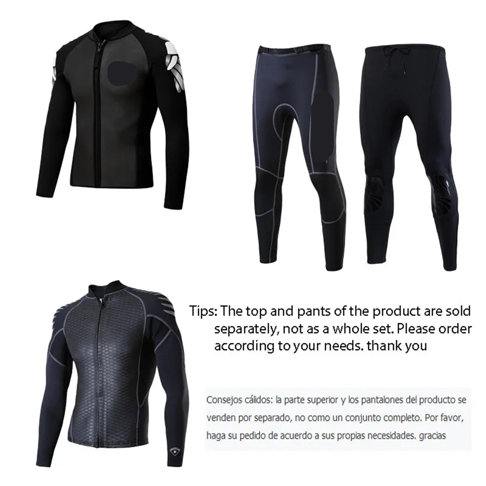 Tuta da Immersione in Neoprene Abbigliamento da Immersione in Due Pezzi Uomo 2 mm Giacca in Neoprene Mimetico Manica Lunga Surf Snorkeling