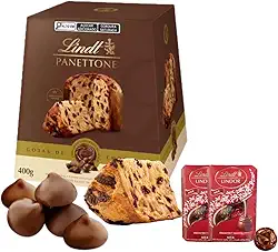 Panetone LindtSprungli Gotas de Chocolate com Kit de Trufas