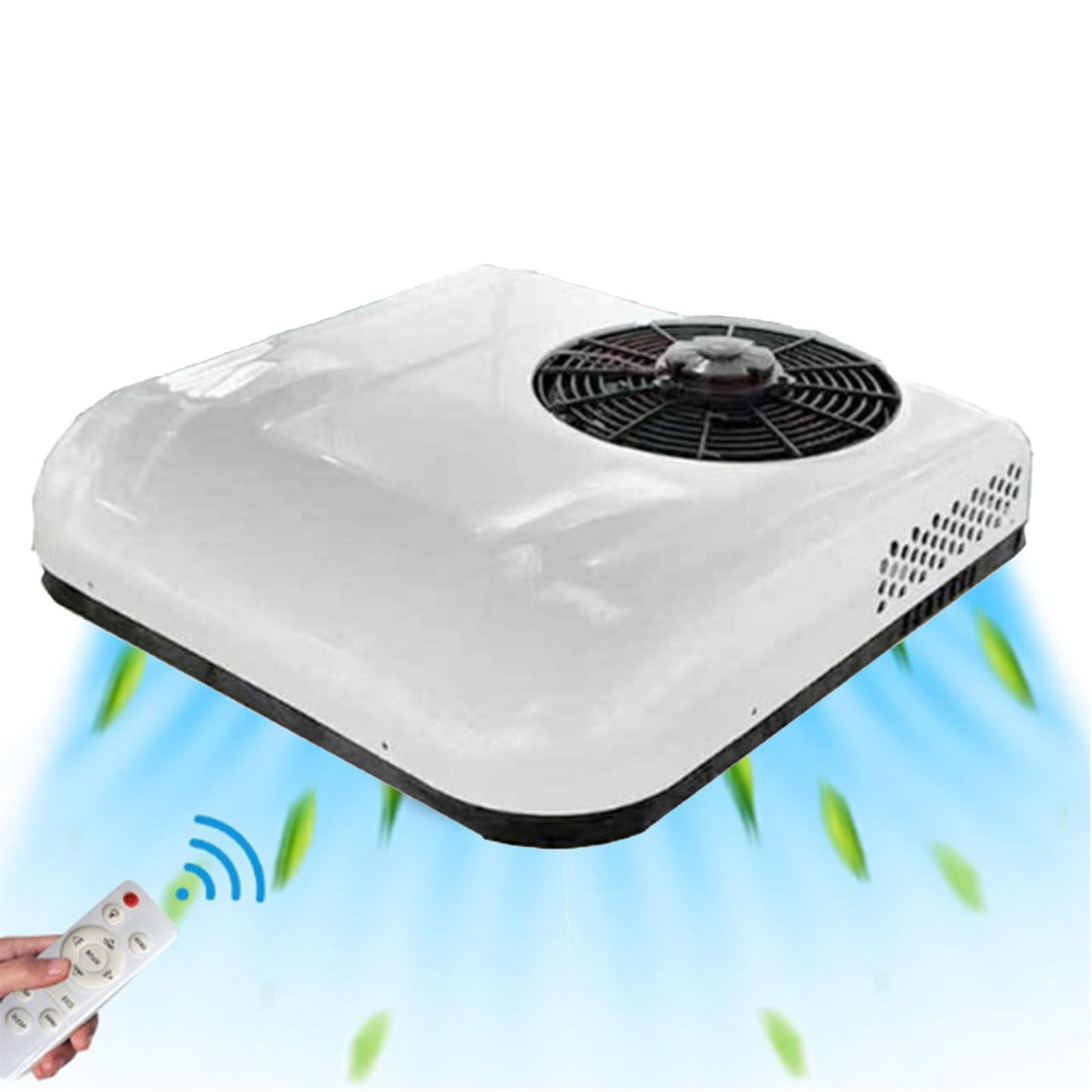 Condizionatore d'aria da tetto per camper, 12 V/24 V, raffreddamento efficiente per camion, camper e roulotte, mantiene i rimorchi alla guida comodamente