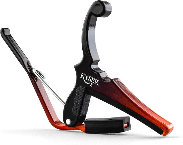 Kyser Quick-Change Capo pour guitares électriques, Sunburst, KGESNBA