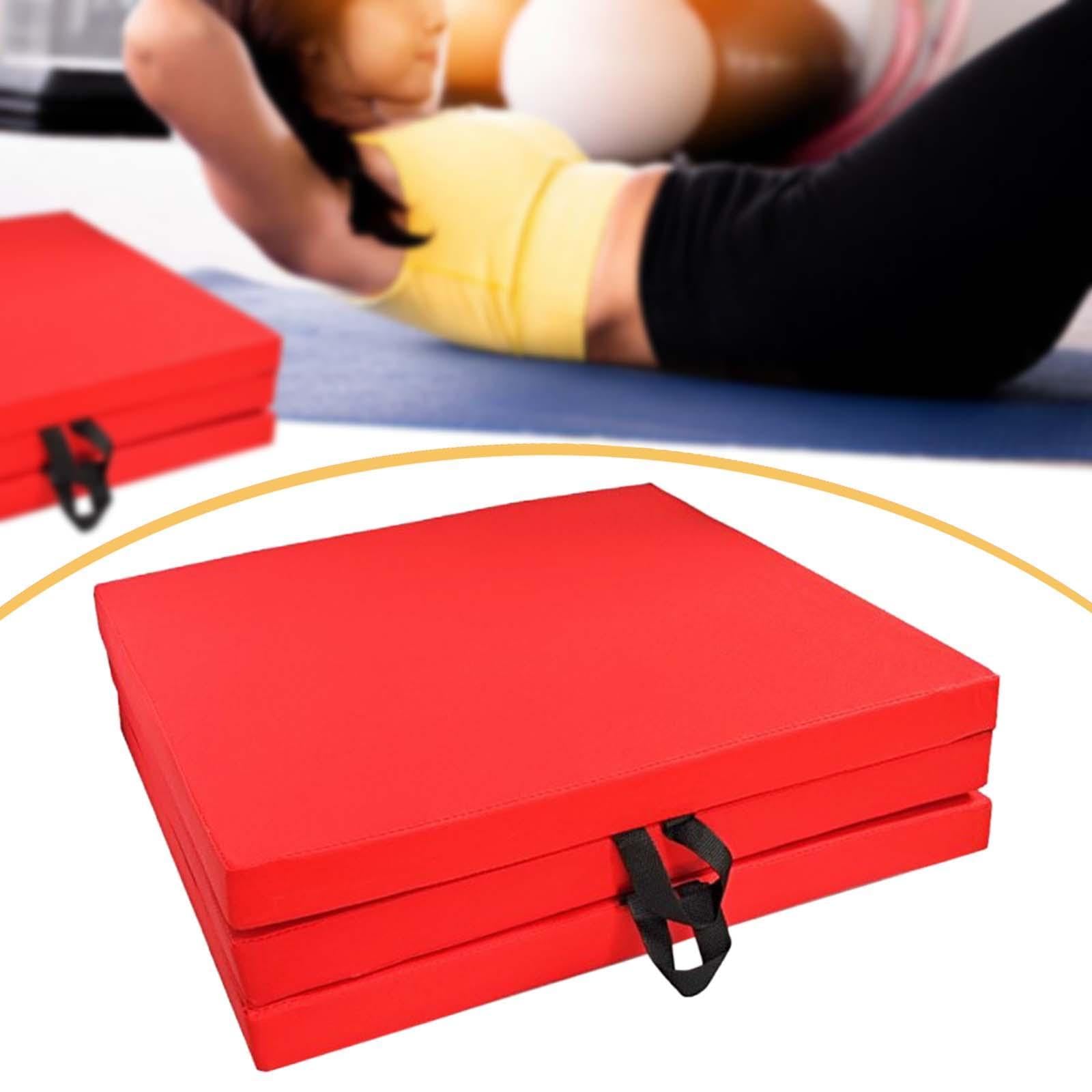 Tappetino da Ginnastica Pieghevole, Tappetino per Fitness E Allenamento Dell'equilibrio, Tappetino Portatile con Maniglia per Pilates All'aper