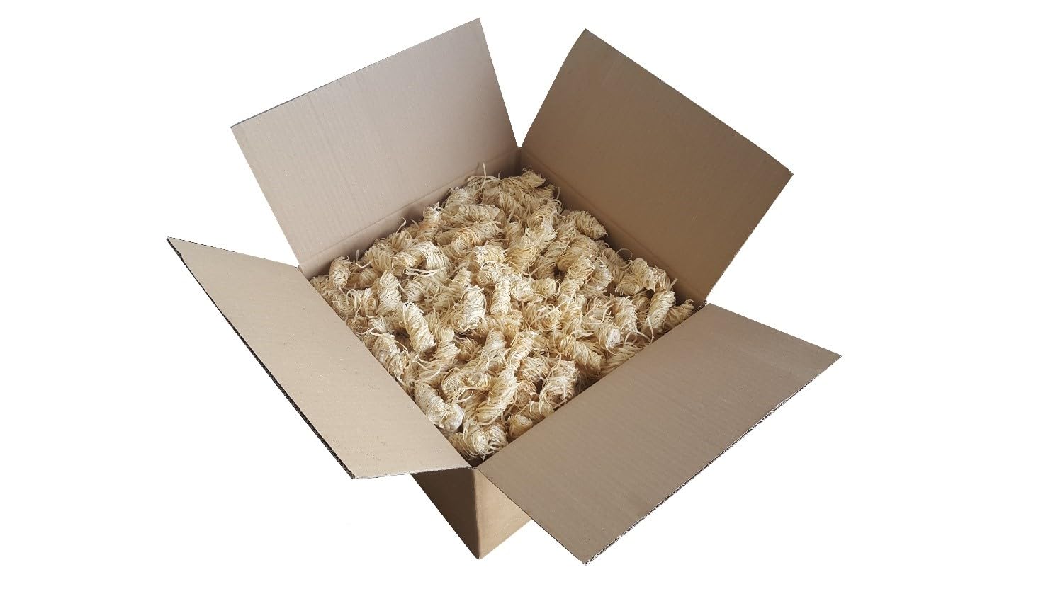 Anzündwolle 10 kg - Kaminanzünder, Holzwolle Anzünder, Feueranzünder