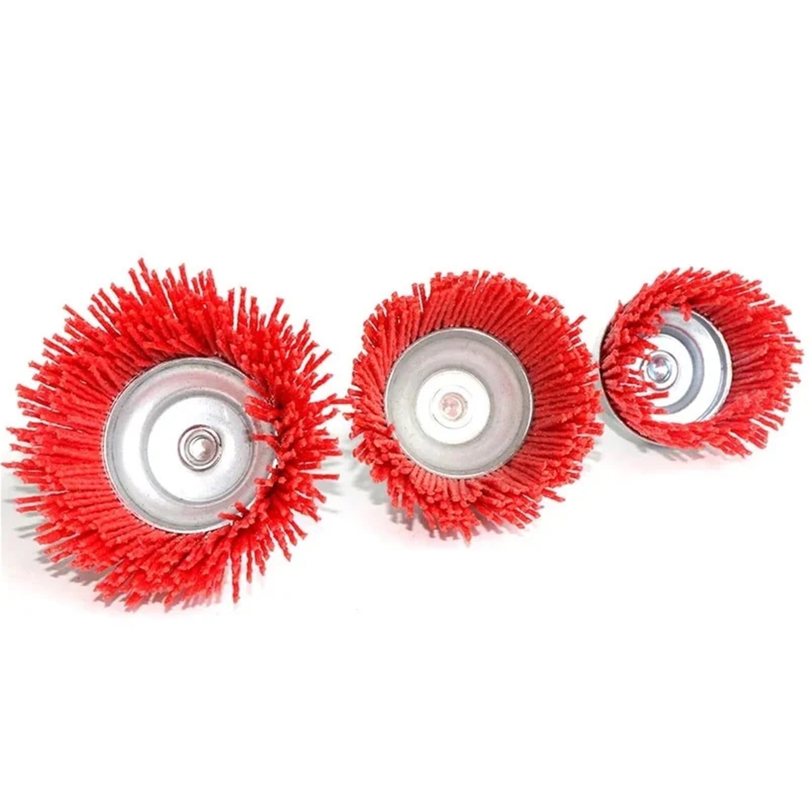 Spazzola a tazza in nylon Spazzola a ruota in filo abrasivo for utensile rotante for trapano(7pcs)