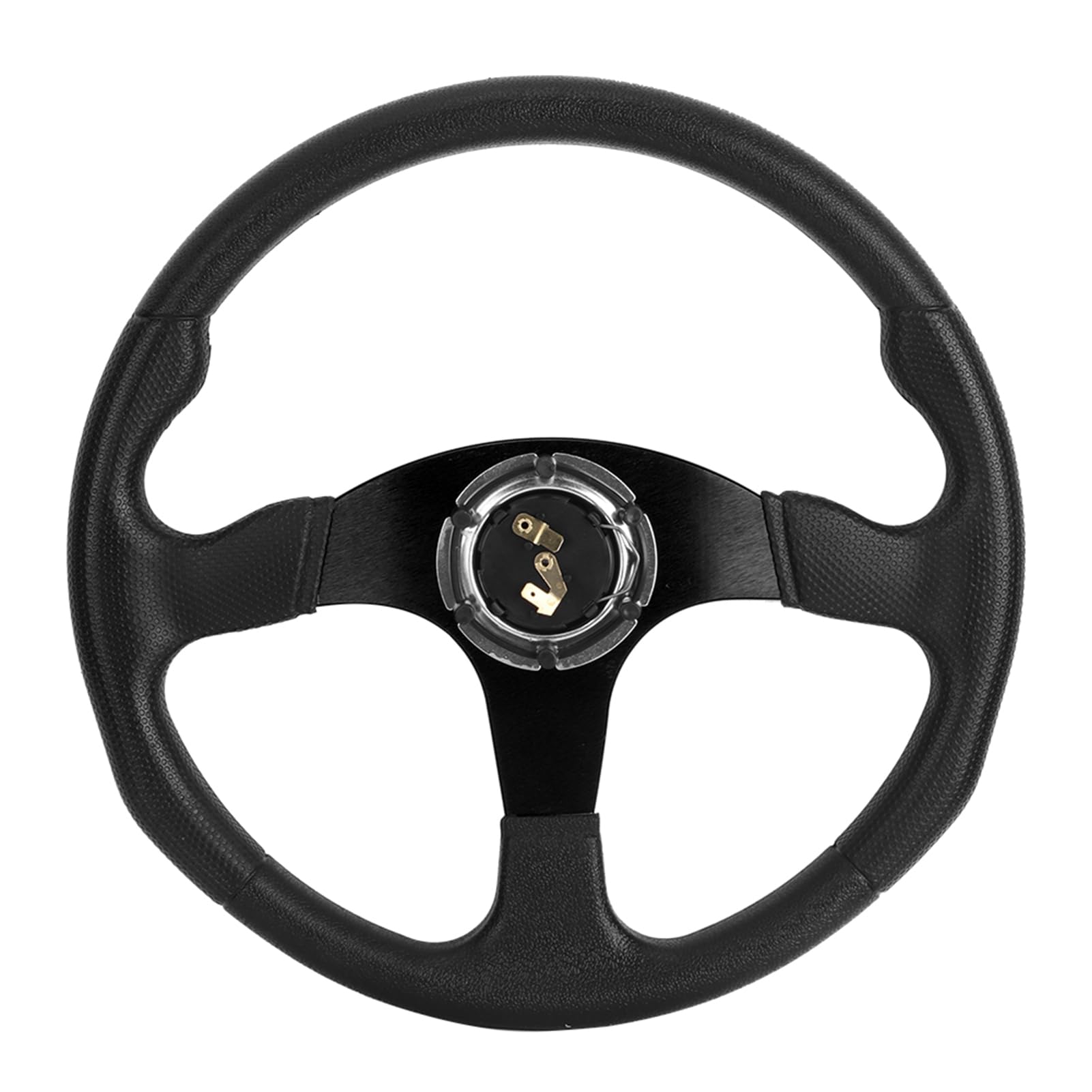 Tissting Volante Deportivo, Universal Volante Profundo 350mm/14in Aleación Aluminio PU 6 Pernos Ligero Cómodo para Vehículos Modificados Carreras Conducción Deportiva