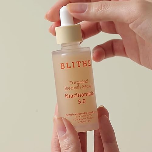 Miniatura 5 de BLITHE Niacinamida 5% + ácido tranexámico 3% de suero, corrector de manchas oscuras  Vitamina B3 niacinamida para cara, calma la piel Cica y