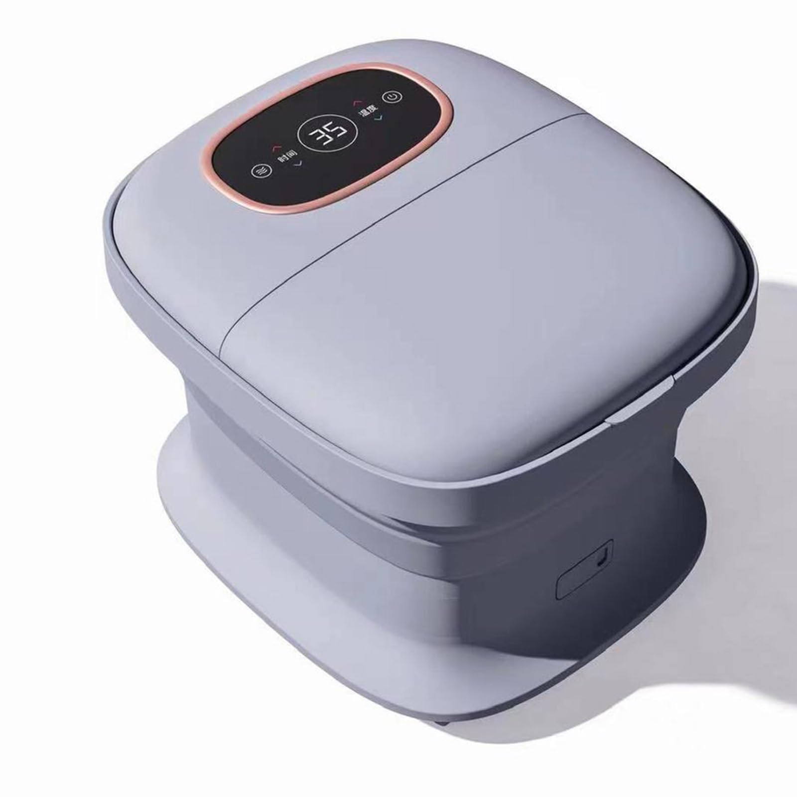 Spa para pies, Baño de pies，Masajeador de pies，Bañera Spa Masajeador Para Pies, con masaje y calefacción，con calentador y control de temperatura, para Relajar los Pies Cansados(Gray)
