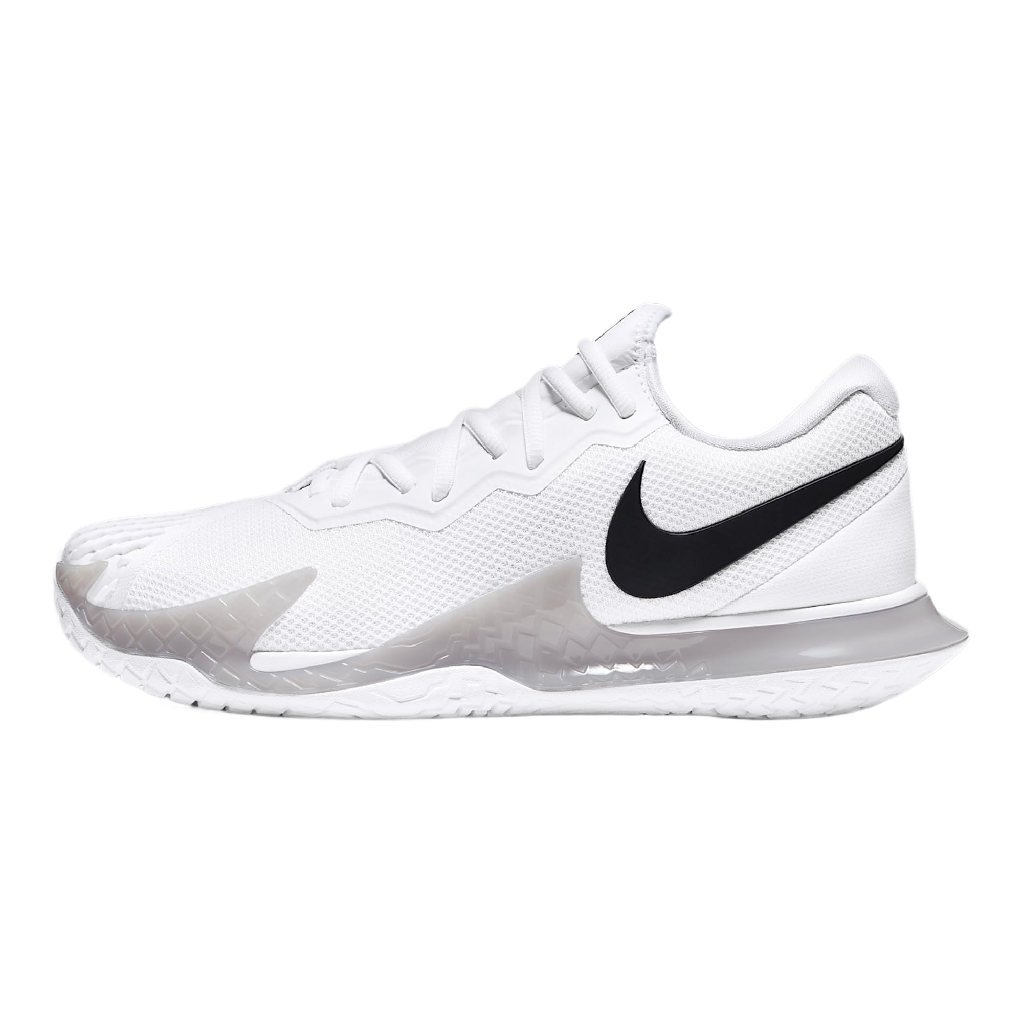 NikeCourt Air Zoom Vapor Cage 4 Men’s Hard Court Tennis Shoes (White/Grey Fog/Black)