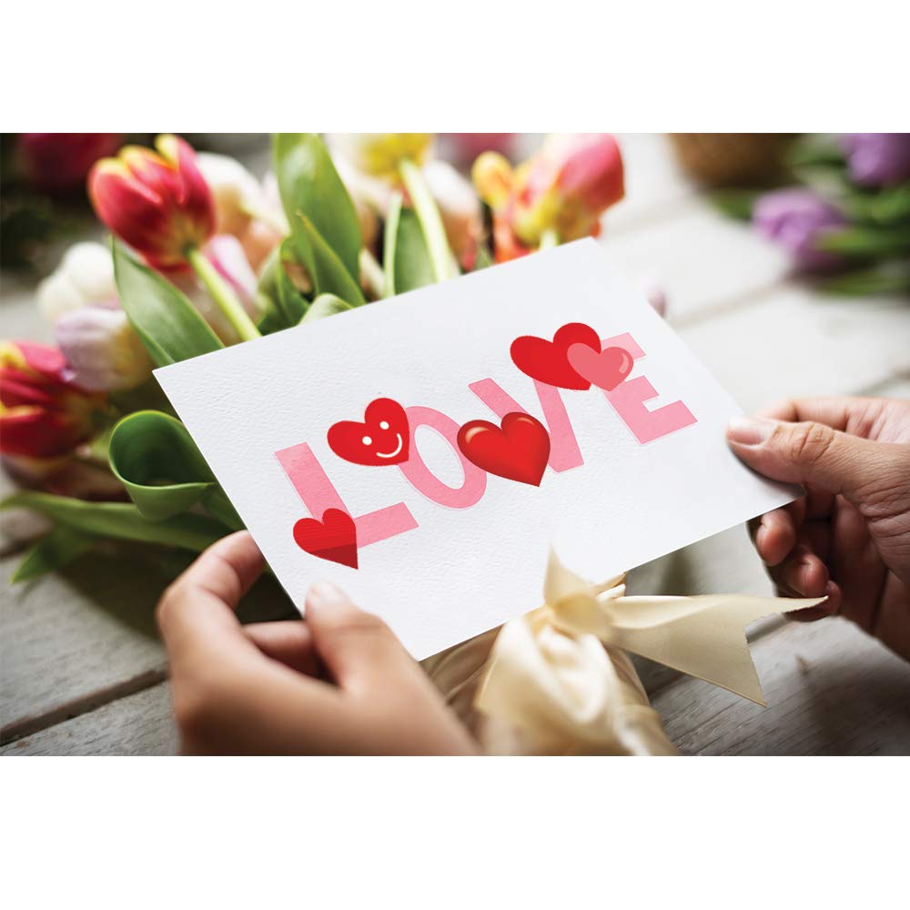 Valentine's Day Heart Stickers - 72 Sheets, 12 Designs, 3642 Pieces, Classroom Party Rewards & Kids Crafts - View #7