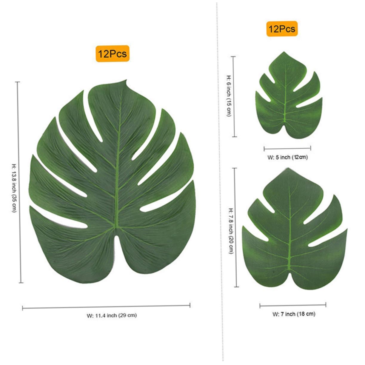 Amosfun 108pezzi Foglie Artificiale Monstera Da Decorazioni Per Casa e Ufficio Atmosfera Tropicale Per Composizioni Floreali e Decorazioni Murali