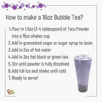 Qbubble Tea Powder Taro Powder, 2.2 Pound