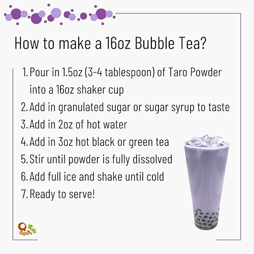 Miniatura 5 de Qbubble Polvo de té Taro en polvo, 2.2 libras