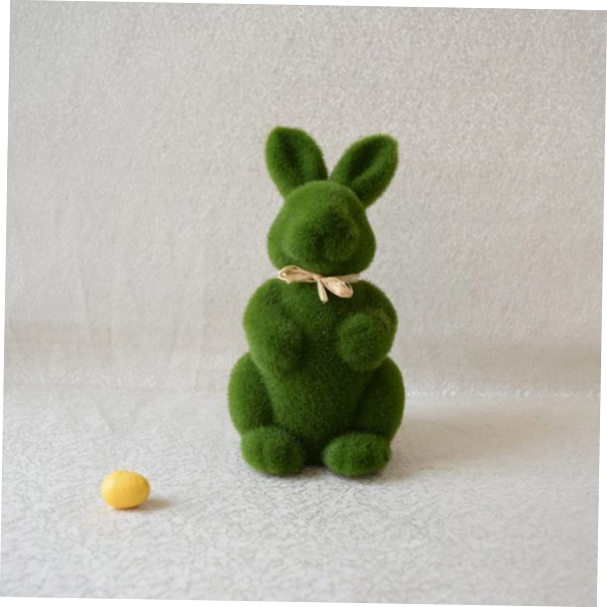 OUNONA 2 Ensembles Lapin De Pâques en Gazon Décoration De Lapin Dessin Animé Mini Lapins Roses Décoration De Jardin De Fées Lapins Artificiels Fournitures De Lapin 8 pièces * 2