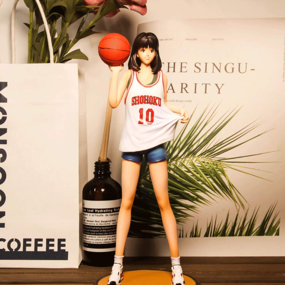 JJRPPFF Haruko Akagi Figure, 9.3-inch Slam Dunk Character Model, Standing Pose Haruko Figures, PVC Material Anime Girl Image for Decoration and Collection, Birthday Gift