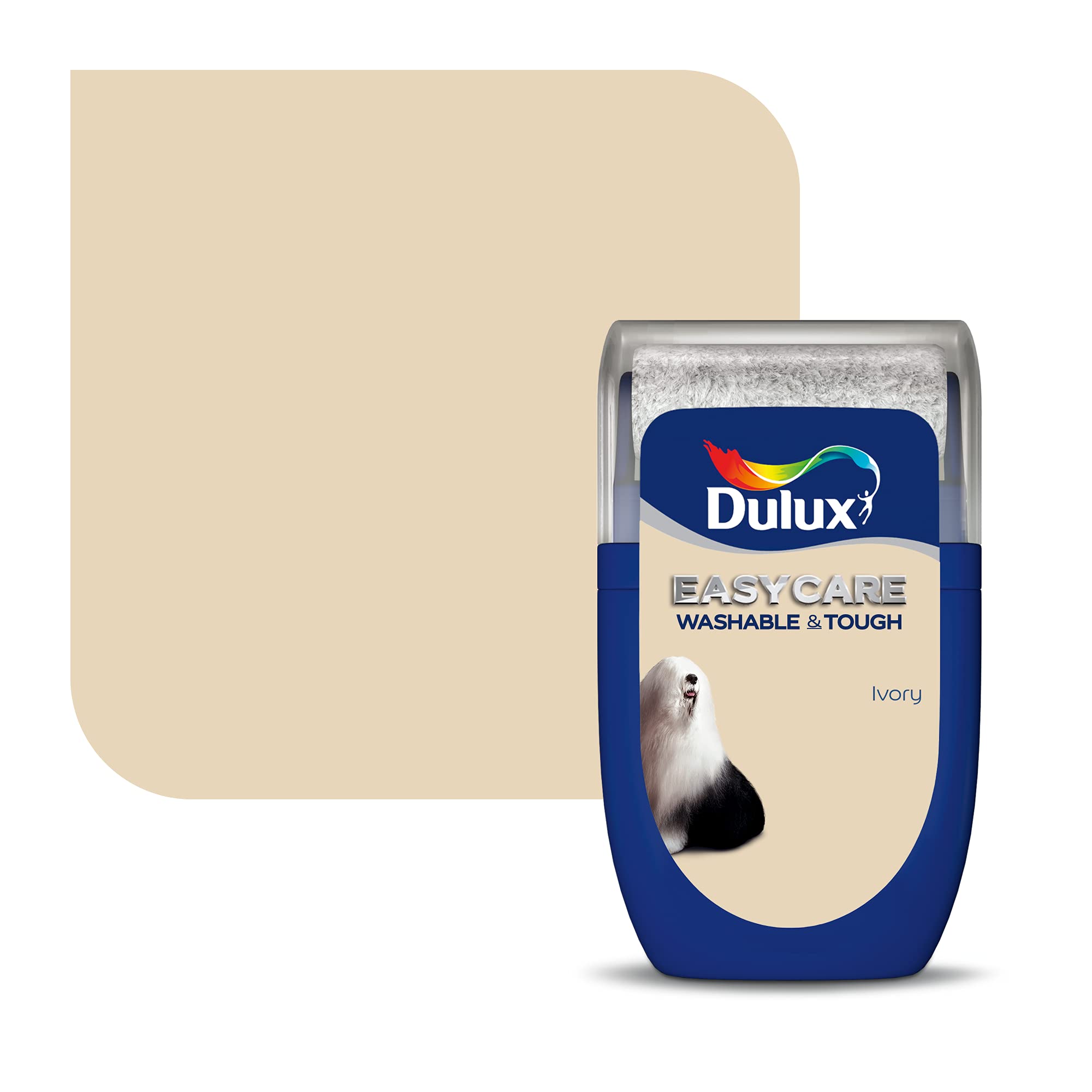 Dulux Ivory Easycare Washable And Tough Tester Paint, 30 Ml