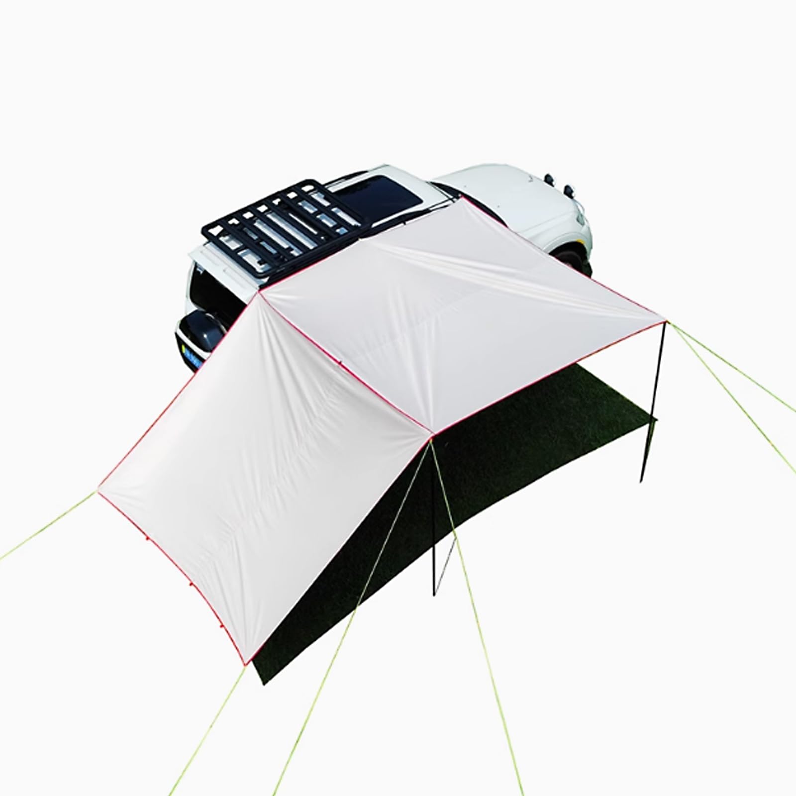 Tenda de Campeggio per SUV, Tendalino Camper Estraibile per Veicoli in Tessuto Oxford Impermeabile 5000MM UPF 50+ per SUV, Campeggio, Furgone