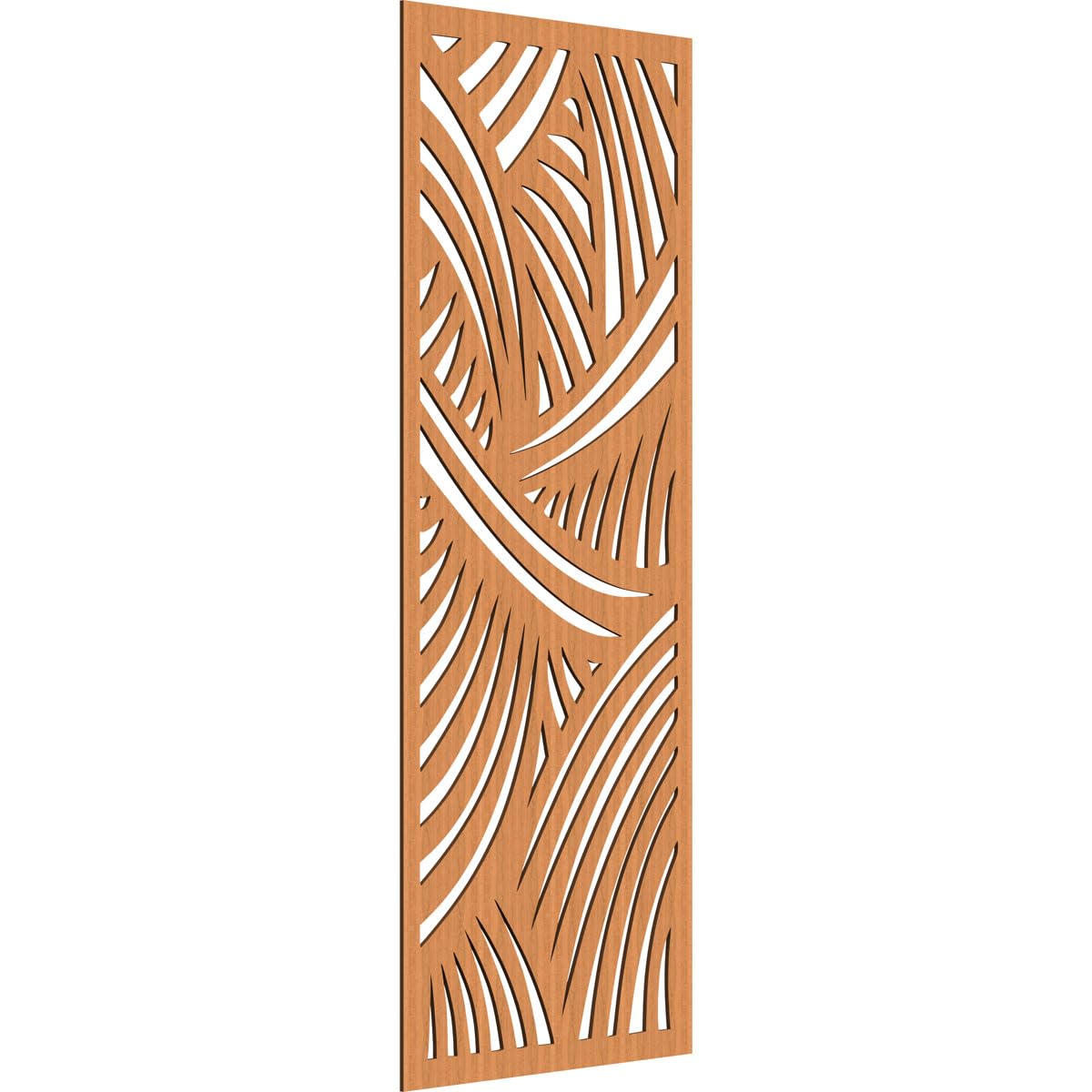 Chester Decorative Pierced Fretwork Wood Wall Panels, 29 3/8"W x 74 3/8"H x 1/4"T, Cherry