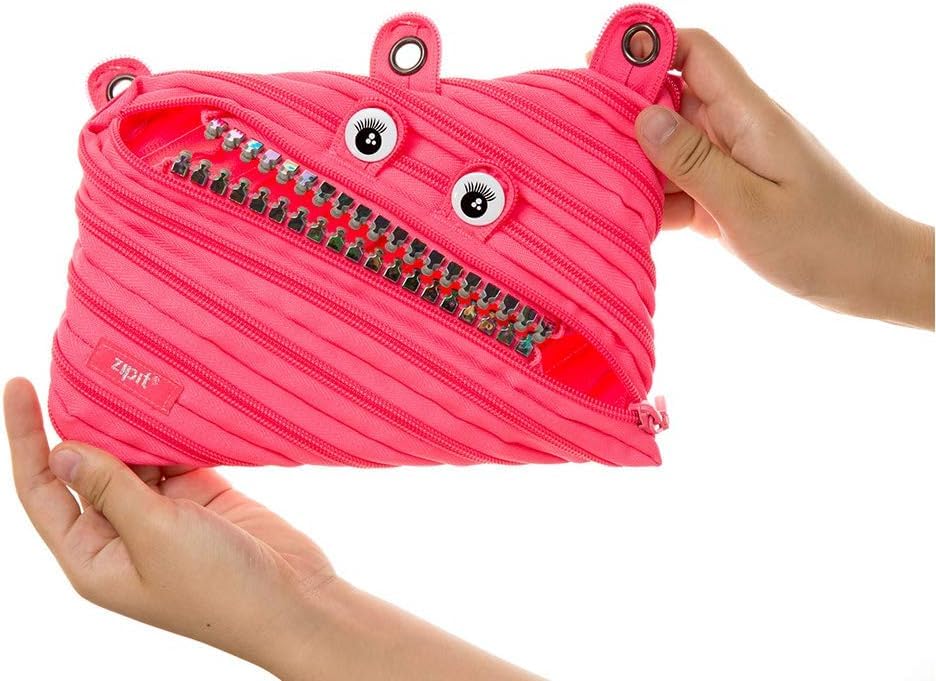 Image of ZIPIT Grillz 3-Ring Pencil Case, Pink
