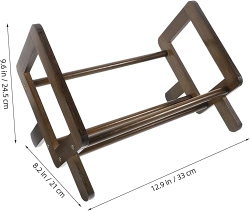 Miniatura 2 de Organizador de escritorio de estilo retro compacto para libros y revistas, fácil montaje para el hogar, oficina, dormitorio, sala de estar y fácil