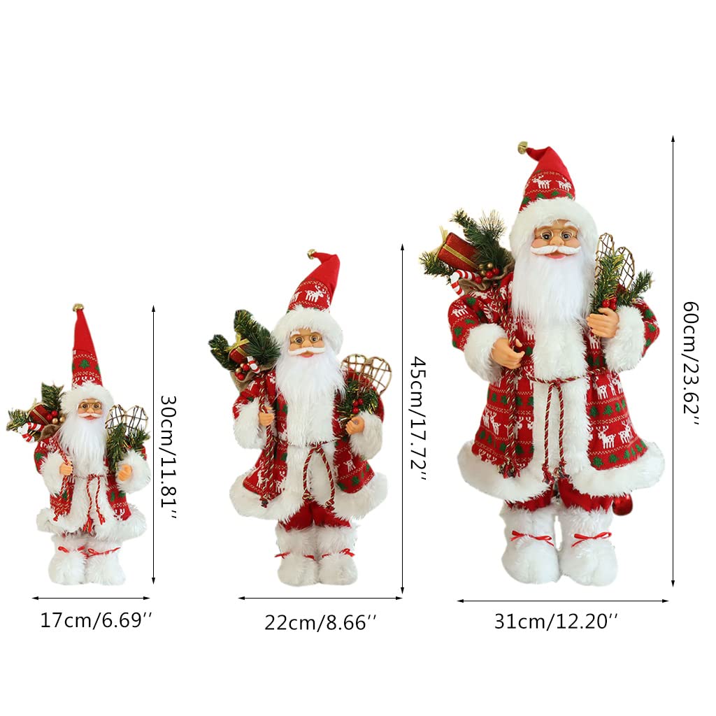 Amazon.co.jp: YAQINUO赤いローブサンタ飾りサンタクロースプレゼント  