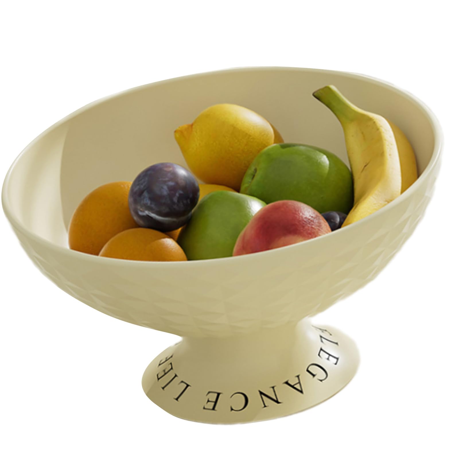 Tsophreniq Table Candy Snacks Tray Snacks Serving Plate Dried Fruit Plate Simple Round Dessert Tray for Home Living Room Organizers for Party