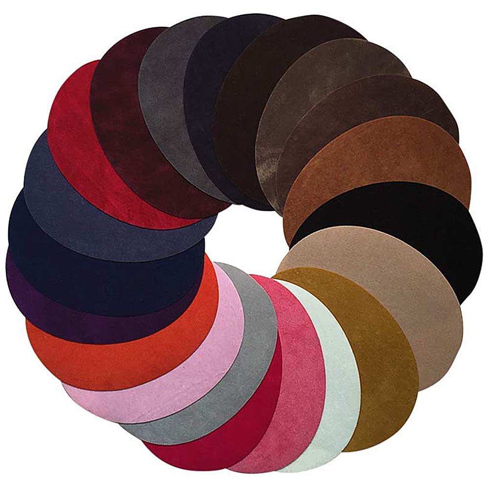 Toppe Termoadesive Mimetiche 16pz | Forma Ovale, 8 Colori | Per Jeans, Giacche, Zaini