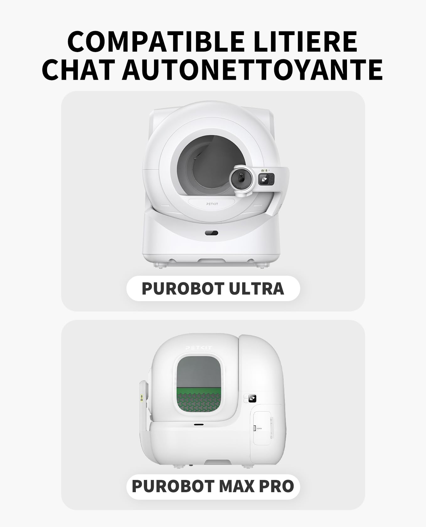 PETKIT N60 Désodorisant pour Purobot Ultra et Purobot Max Pro Autonettoyant Bac à Litière, Parfum Longue Durée, Haute Sécurité, Non Irritant, Utilisation Durable (3 Paquets)