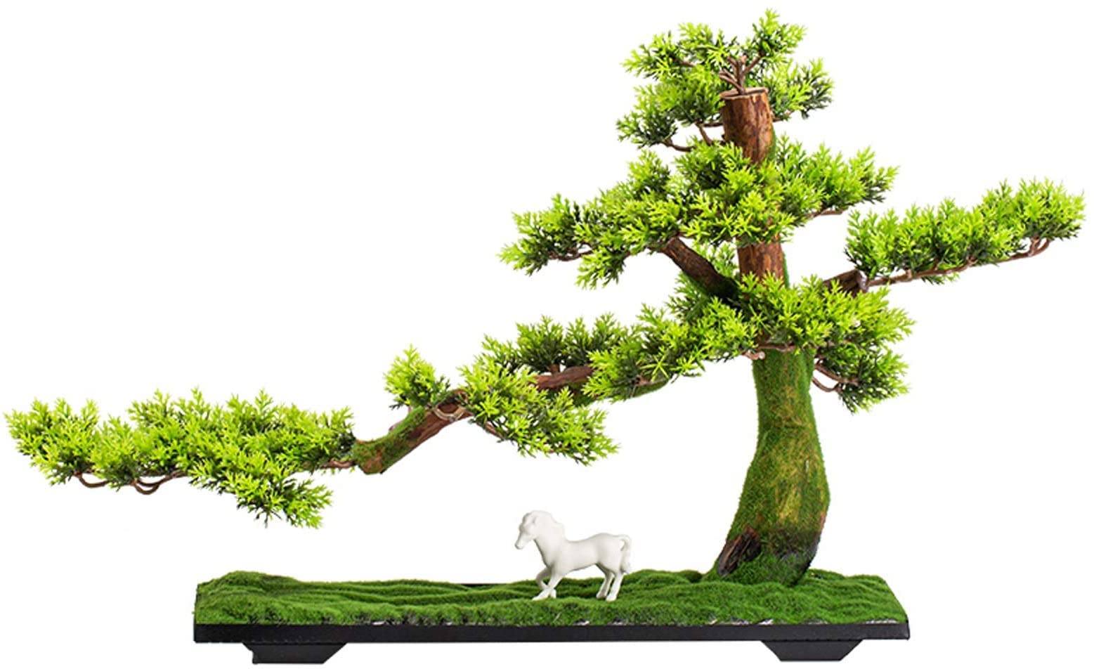 CAFIEDR Simulation Pine Tree Bonsai Ornaments Artificial Bonsai Tree Plant Indoor Home Office Decoration Desktop Ornaments.