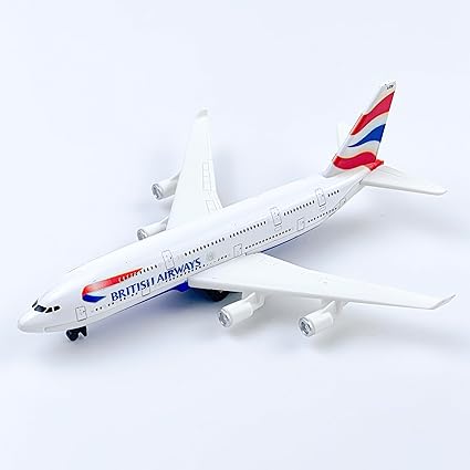 Airplane Model, British Airways Aircraft Die-cast Metal Planes Suitable for Collection and Desktop Decor