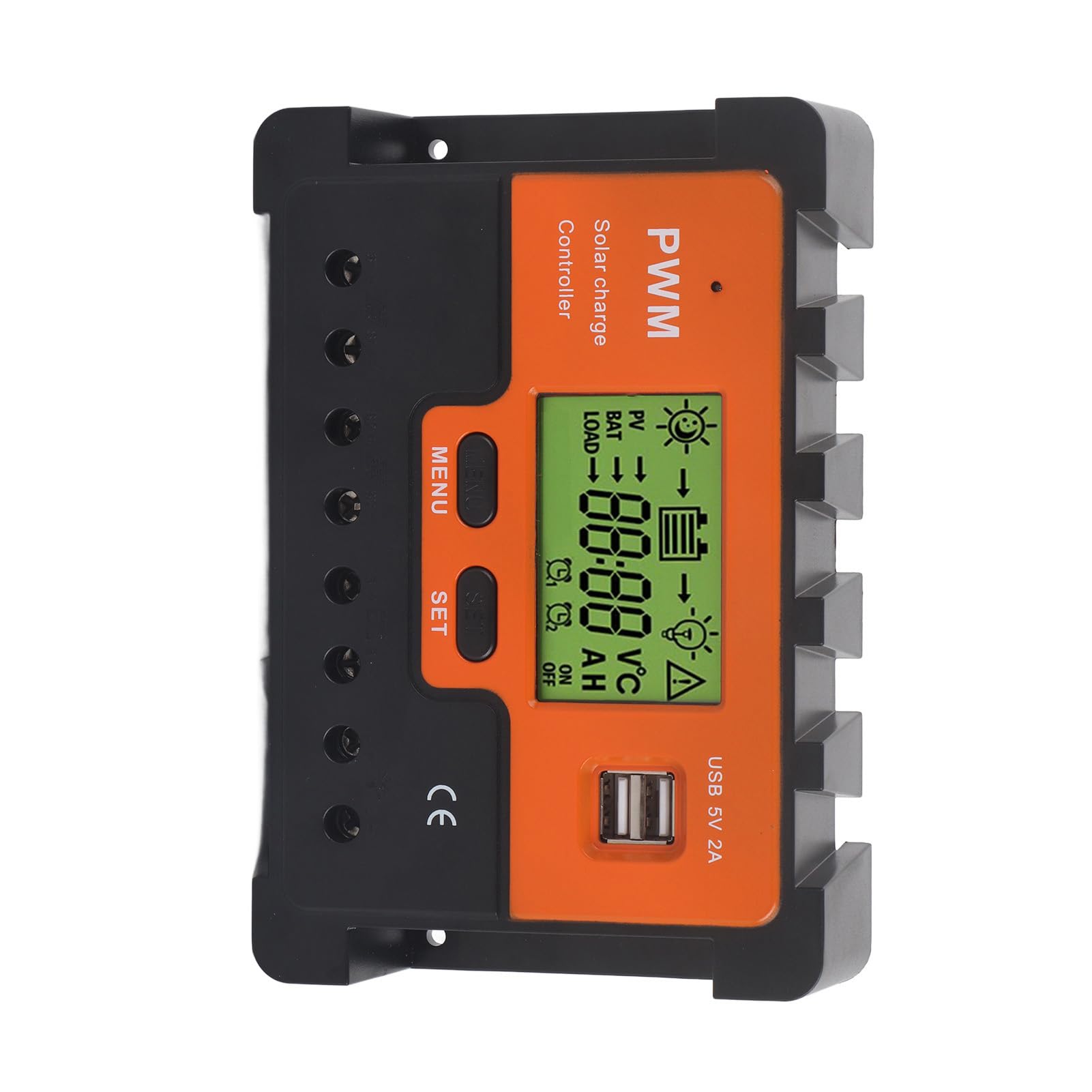 Ubervia® Solar Charge Regulator, 2 USB 50A PWM Solar Controller for RV-image-32