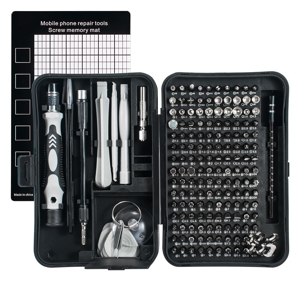 Juego de puntas destornillador magnético CRV 170 en 1, Torx for reparación electrónica teléfono y PC