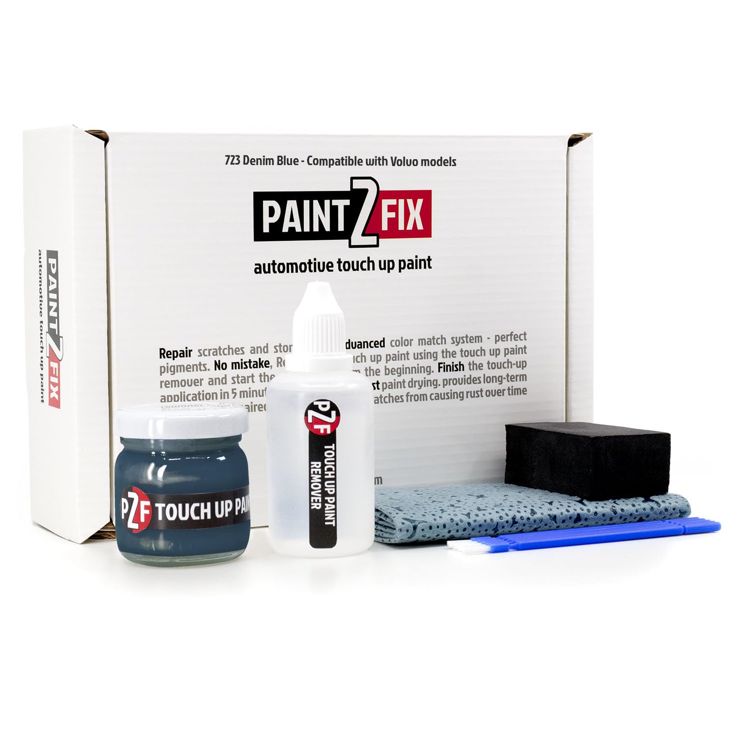 723 Denim Blue Touch Up Paint Kit - Scratch & Chip Repair Compatible with Volvo