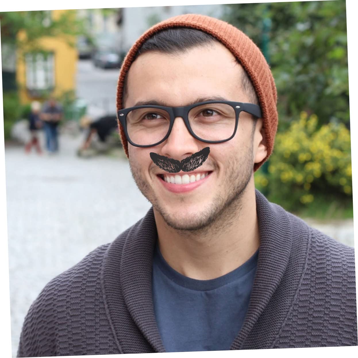 Didiseaon 5 Juegos Pegatinas Estilo Barba Depilacion Facial Cera Nariz Equipo De Cera De La Nariz Cortapelos Para La Nariz Protector De Barba Para Depilacion De Nariz Páginas Hojas * 5