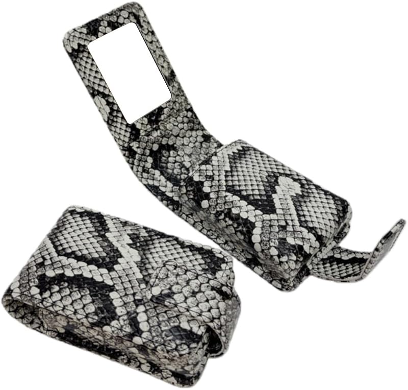Estojo para batom AgentMoon com espelho, fecho magnético oculto e padrão Snake Skin Pattern