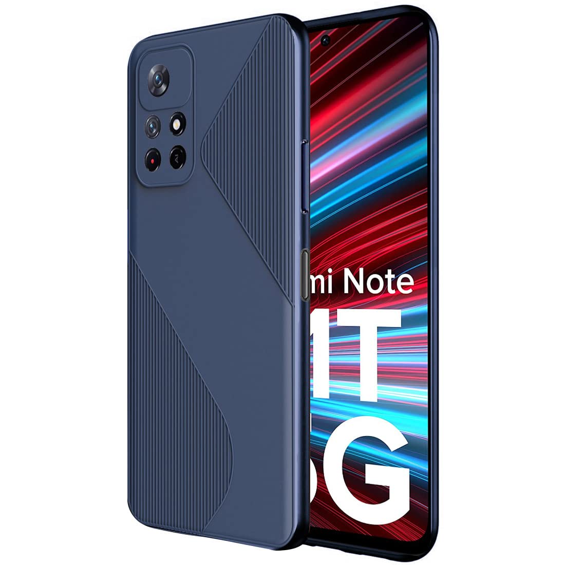 Casotec Matte Finish S-Style Pudding Soft Silicon TPU Back Case Cover for Mi Redmi Note 11T 5G / Poco M4 Pro 5G - Blue (B09NC3VT81) Amazon Price History, Amazon Price Tracker
