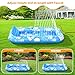Inflatable Tanning Pool Lounger Float with Sprinkler, 77