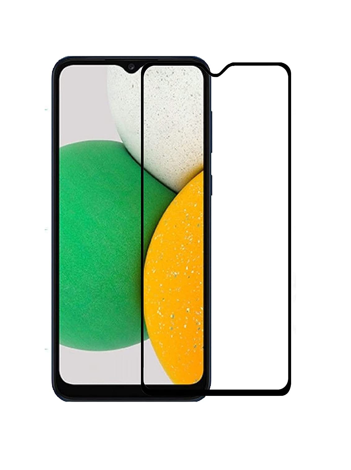 Shree Store Edge to Edge Full Screen Coverage 11D Tempered Glass for Samsung A03 Core-(Pack of 1)