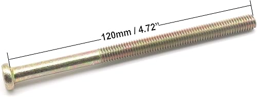 Miniatura 2 de binifiMux Tornillos de litera M8, tuercas de barril M8 para cama, litera de medio hilo M8 x 4.724 in, repuesto de accesorios para muebles de barril,