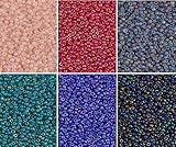 Matte AB Colors - 6 Color Mix Miyuki Round Rocaille Seed Beads Size 11/0, Each in 2