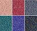 Matte AB Colors - 6 Color Mix Miyuki Round Rocaille Seed Beads Size 11/0, Each in 2", 8.5 Gram Tube